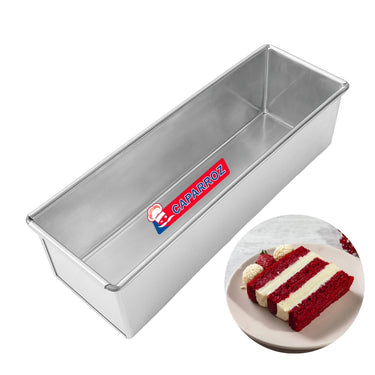 Aluminum Pan for Slice Cake – 32 x 10 x 9 cm – Professional Quality by Caparroz